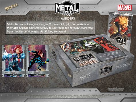 marvel metal universe trading card blaster box|metal universe 2024 skybox.